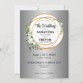 Goldene Gewerkschaft feiert Liebe & Engagement Einladung