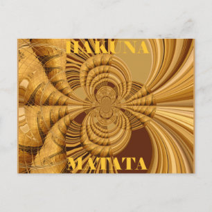 Goldene Giraffe Kunstdruckerei Postkarte