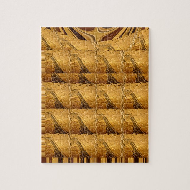 Goldene Giraffe Tiermotiv Kunst drucken (Vertikal)
