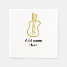 Goldene Glitter-Akustikgitarre Name hinzufügen Kri