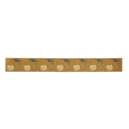 Goldene Glitzer-Abschlussfeier Satinband
