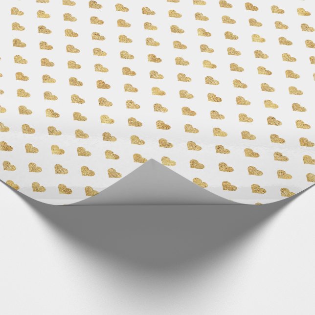 Goldene Glitzer Geschenkpapier (Ecke)