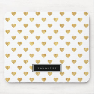 Goldene Glitzer Mousepad