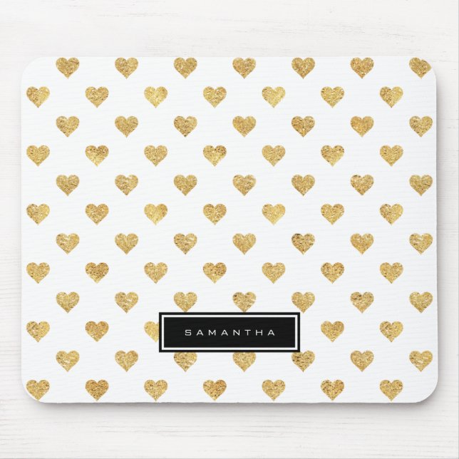 Goldene Glitzer Mousepad (Vorne)