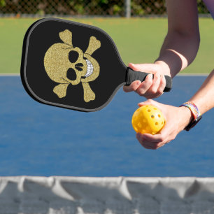 Goldene Glitzer Pickleball Schläger