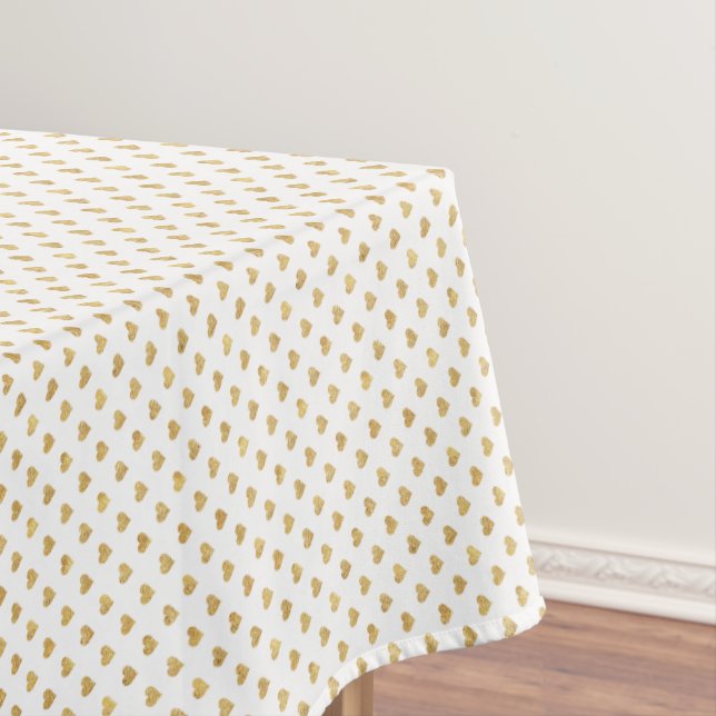 Goldene Glitzer Tischdecke (Beispiel)