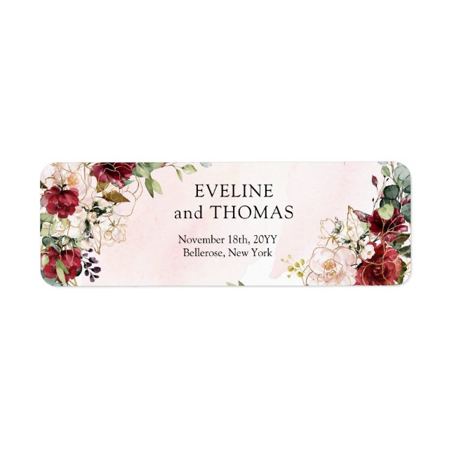 Goldene goldene Hochzeit in Rot (Vorne)