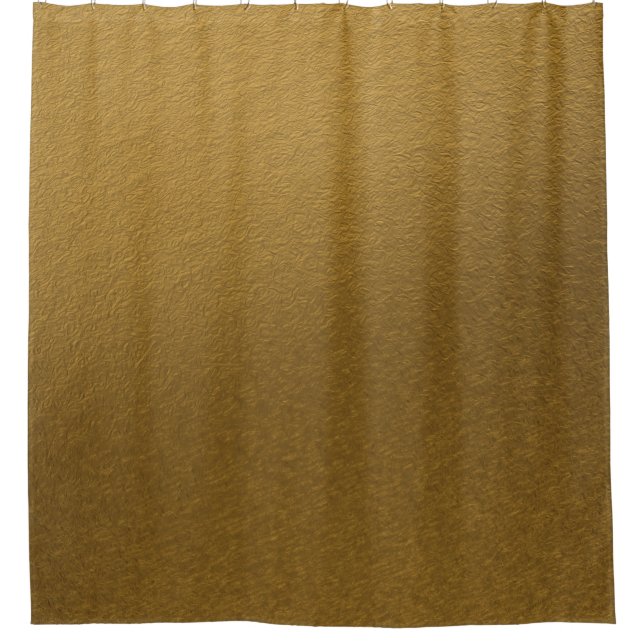 Goldene, goldfarbene, elegante Textur Duschvorhang (Vorderseite)