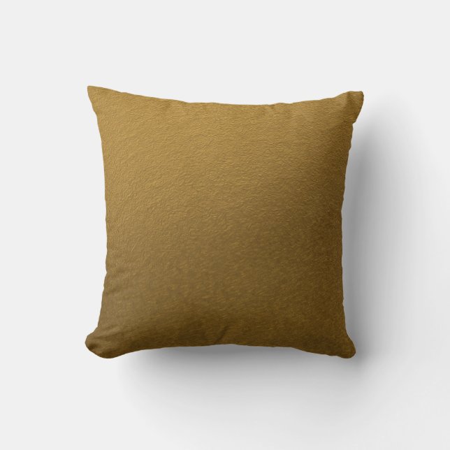 Goldene, goldfarbene, elegante Textur Kissen (Vorderseite)