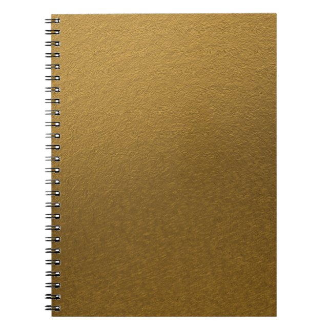 Goldene, goldfarbene, elegante Textur Notizblock (Vorderseite)