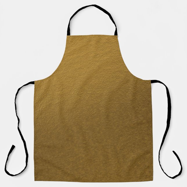Goldene, goldfarbene, elegante Textur Schürze (Vorderseite)