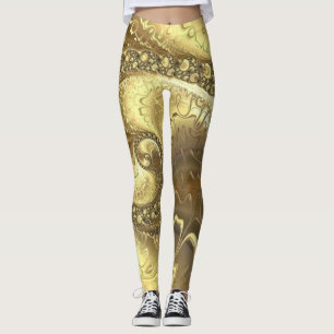 "Goldene Göttin: Luxe Leggings für jeden Moment!