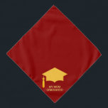 Goldene Graduierung auf Burgund Halstuch<br><div class="desc">Goldene Graduierung auf Bordeaux.</div>