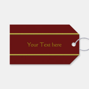 Goldene Grenze - Linien + Ihre Rückseite u. Text Geschenkanhänger