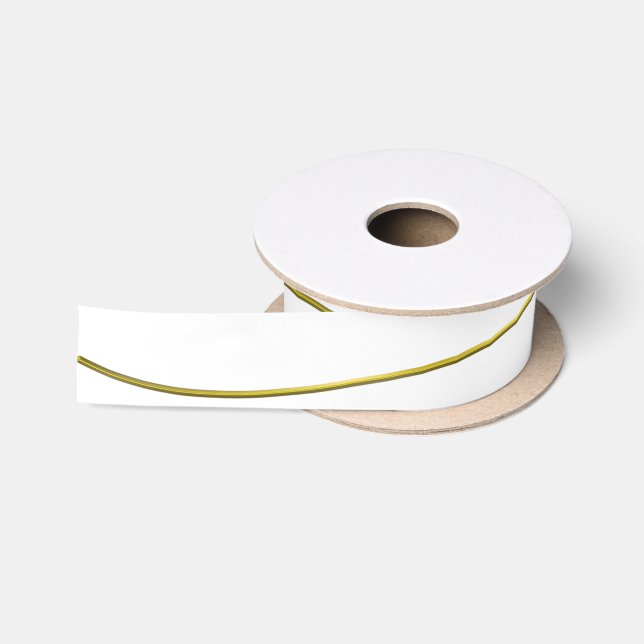 Goldene Grenze - Wave Line + Ihre Hintergrundfarbe Satinband (Spule)