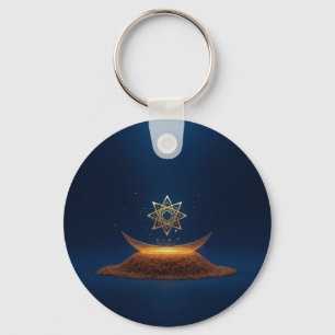 Goldene Harmonie – Göttliche Resonanz des Shree Ya Schlüsselanhänger