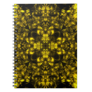 Goldene Heilige Energie Fraktale Kunst Notizblock