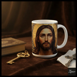 Goldene Heilige Ikone - Jesus Kaffeetasse