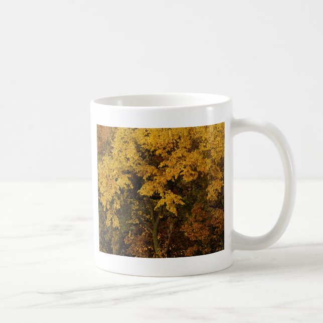 Goldene Herbstbaumen Kaffeetasse (Rechts)