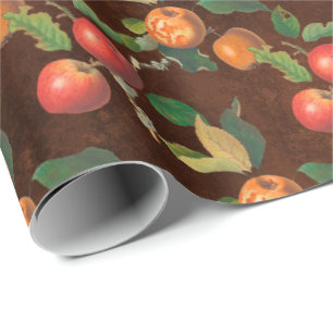Goldene Herbsternte Frucht Geschenkpapier