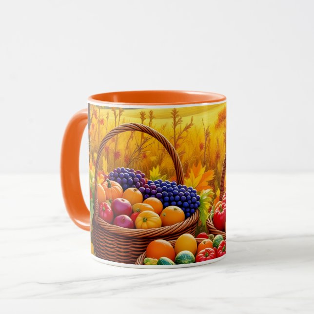 Goldene Herbsternte Tasse (Vorderseite Links)