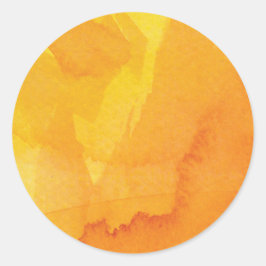 Goldene Herbstfarbe Runder Aufkleber