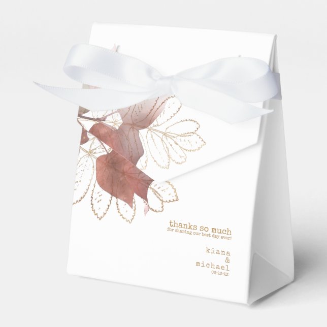 Goldene Herbsthochzeit-ID655 Geschenkschachtel (Vorderseite)