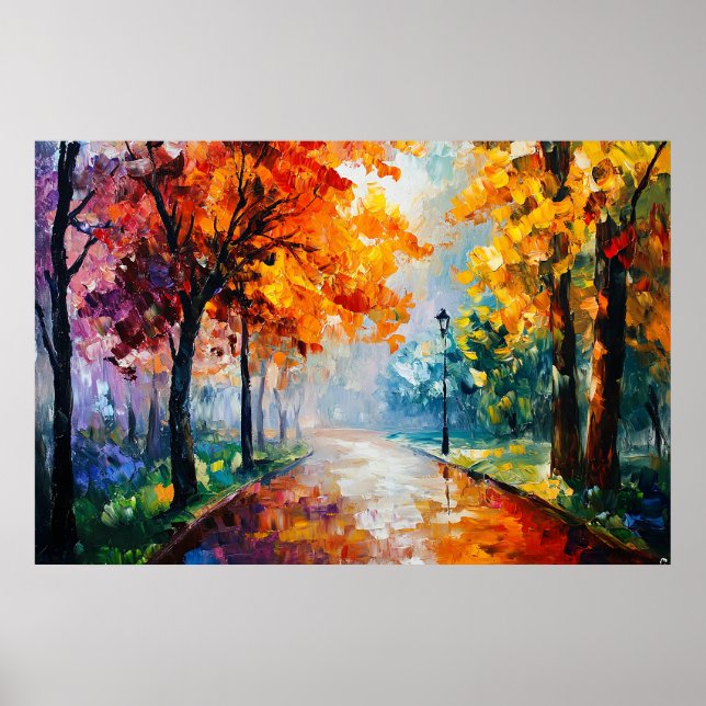 Goldene Herbstpassage Poster (Vorne)