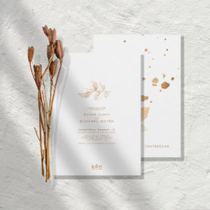 Goldene Herbstpause - HochzeitID655 Einladung