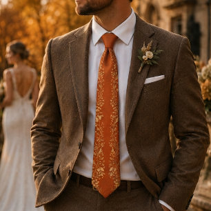 Goldene Herbstreben-Eleganz Krawatte