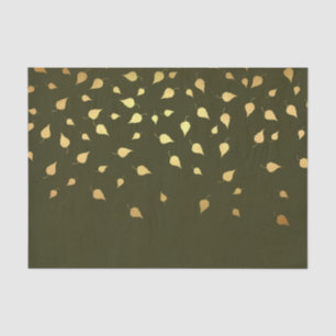 Goldene Herbstrückgänge Seidenpapier