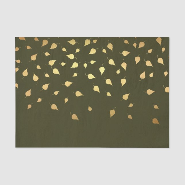 Goldene Herbstrückgänge Seidenpapier (Vorderseite)