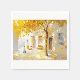 Goldene Herbstruhe Serviette