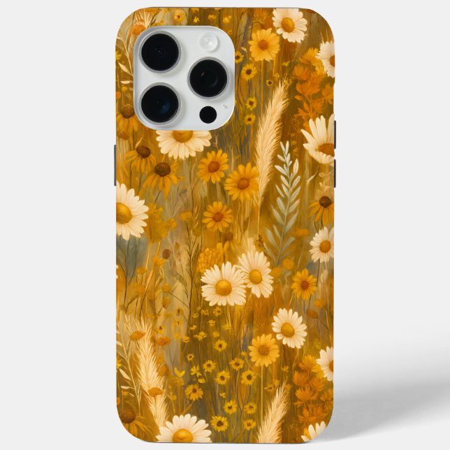 Goldene Herbstwoche Wildblume - Rustikaler Fall Case-Mate iPhone Hülle (Rückseite)