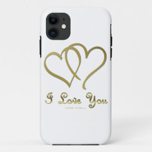 Goldene Herzen bei der Liebe Case-Mate iPhone Hülle