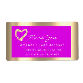 Goldene Herzklammer Rosa Fuchsia Event-UAWG