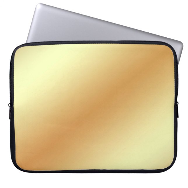 Goldene Hintergrundstruktur Laptopschutzhülle (Vorderseite)