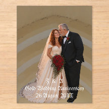 Goldene Hochzeit 50. Jubiläum Paar Foto Kuss