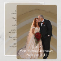 Goldene Hochzeit 50. Jubiläum Paar Foto Kuss 