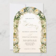 Goldene Hochzeit der weißen Blumen