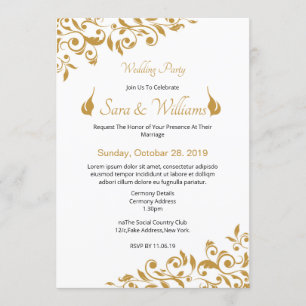 Goldene Hochzeit Einladung