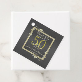 Goldene Hochzeit & Glitzer 50. Goldene Hochzeit Geschenkanhänger