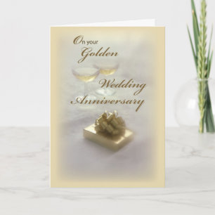 Goldene Hochzeit Grußkarte Karte
