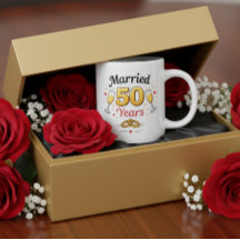 Goldene Hochzeit Kaffeetasse Geschenk