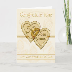 Goldene Hochzeit Karte 50 Jahre