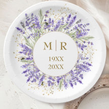 Goldene Hochzeit Lavendel Blumenmuster