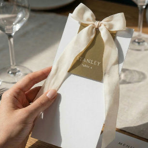 Goldene Hochzeit Namensschild Tisch Menü Platzkart Einladung