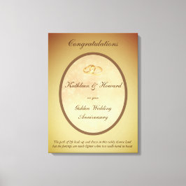 Goldene Hochzeit zum Jubiläum Leinwanddruck