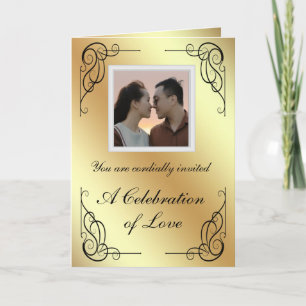 Goldene Hochzeitsanzeige  Ankündigung