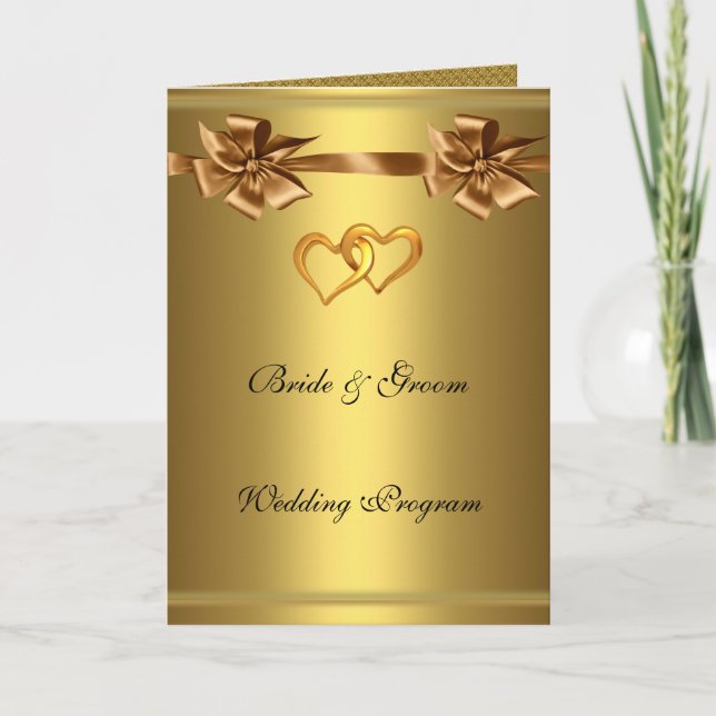 Goldene Hochzeitsprogramm Programm (Vorderseite)